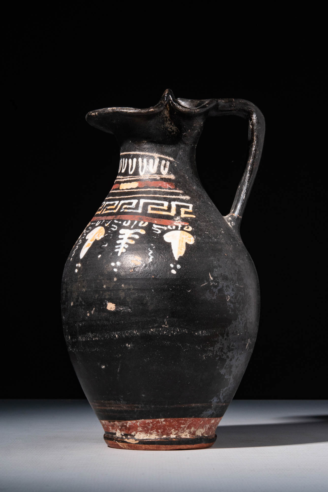 GNATHIAN BLACK-GLAZED POTTERY OINOCHOE - Image 2 of 5