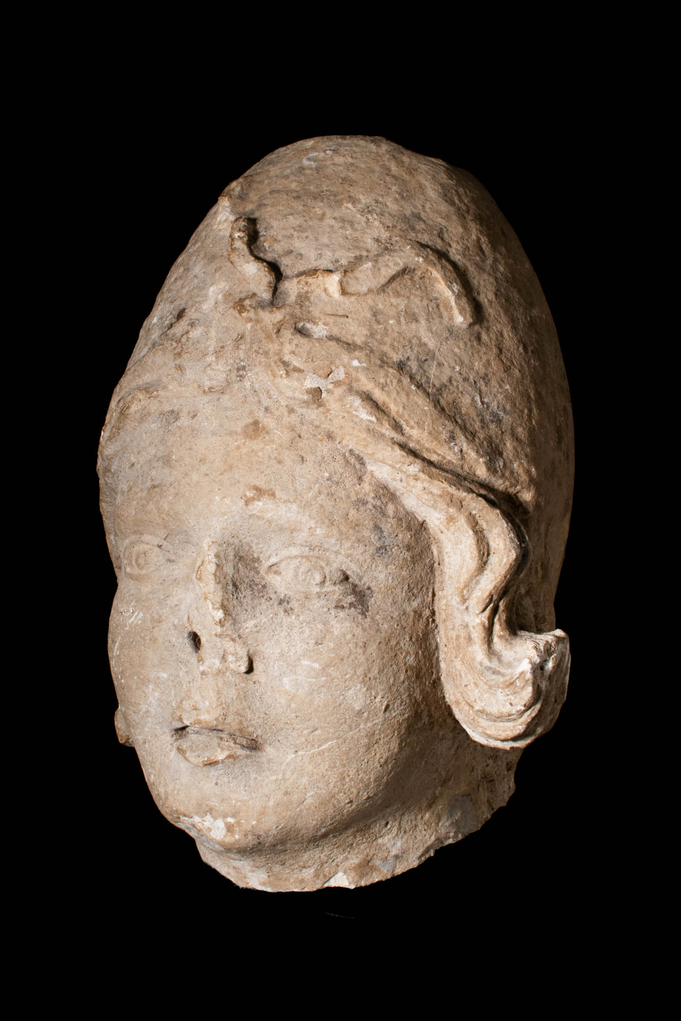 ROMAN MARBLE HEAD OF YOUTH WITH PHRYGIAN HAT - Image 2 of 5