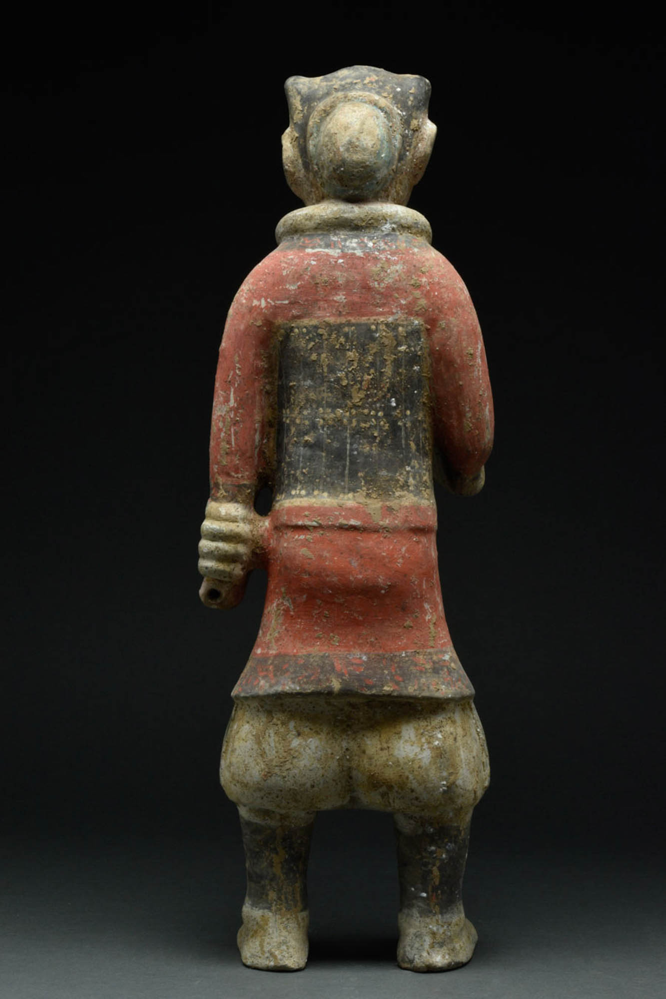 CHINESE HAN DYNASTY POLYCHROME TERRACOTTA WARRIOR - TL TESTED - Image 4 of 8