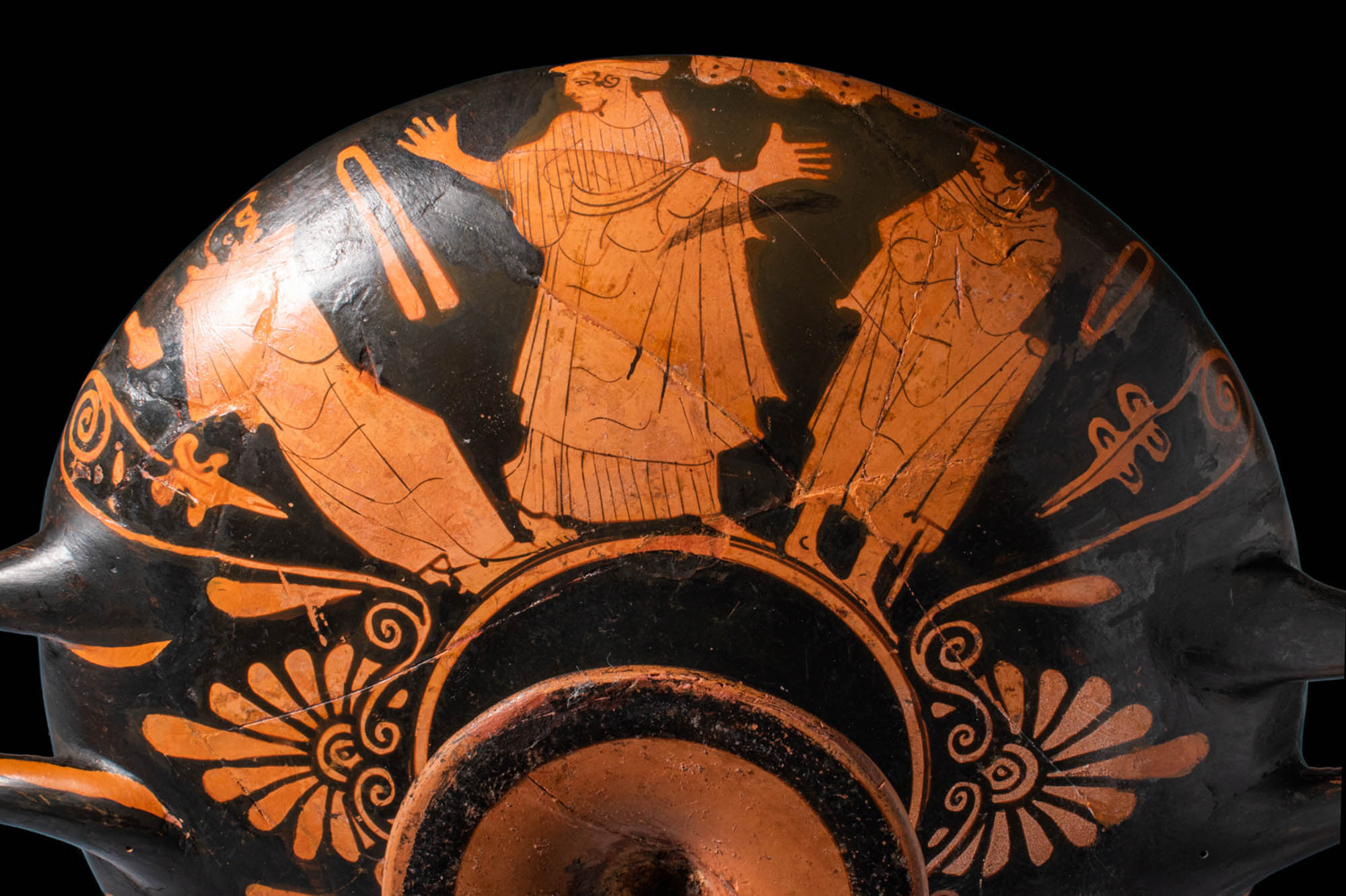 ATTIC RED FIGURE KYLIX DEPICTING A DEPARTURE SCENE - TL TESTED - Image 6 of 6