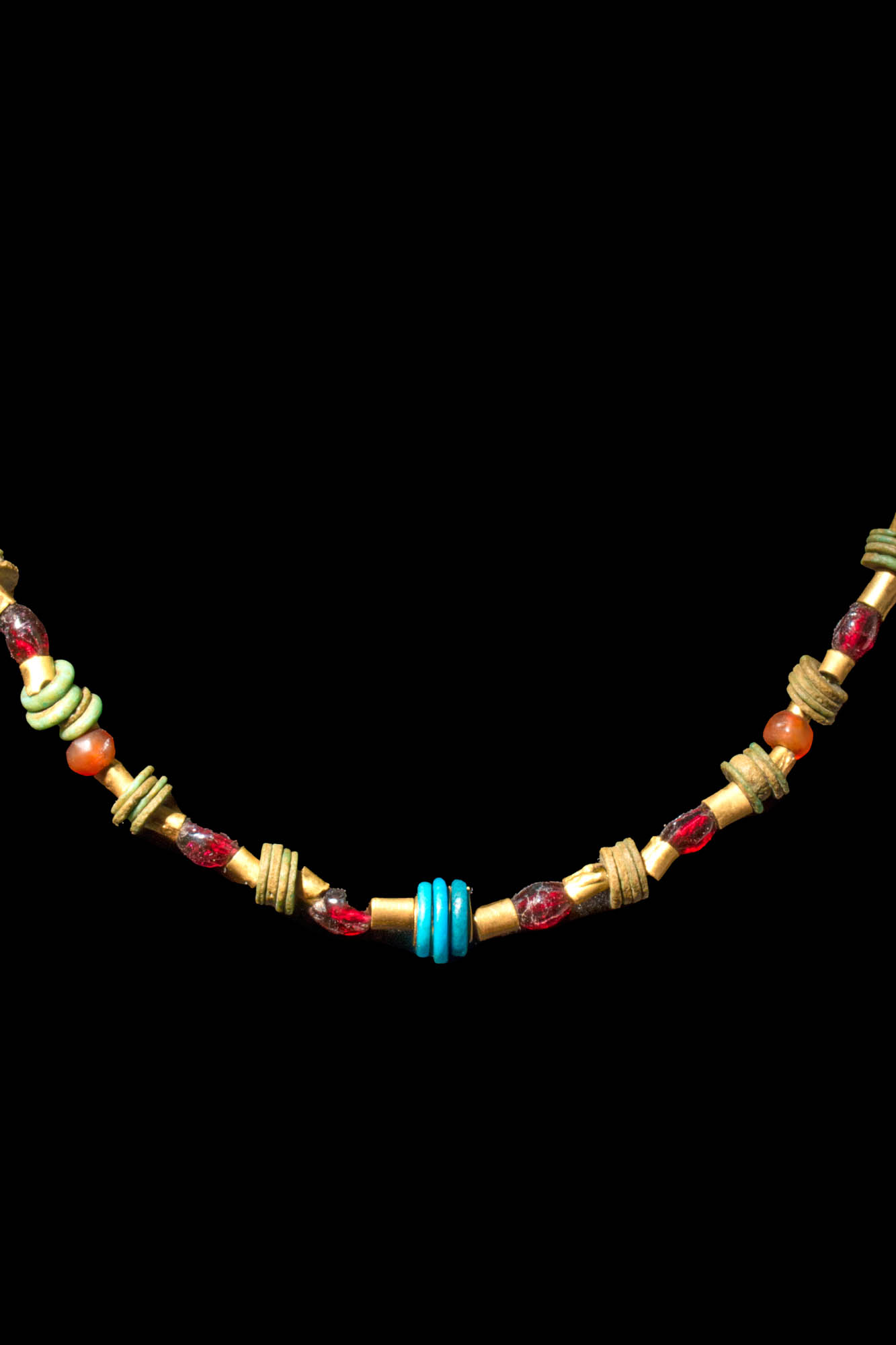 EGYPTIAN / PHOENICIAN STONE AND FAIENCE NECKLACE - Image 5 of 8