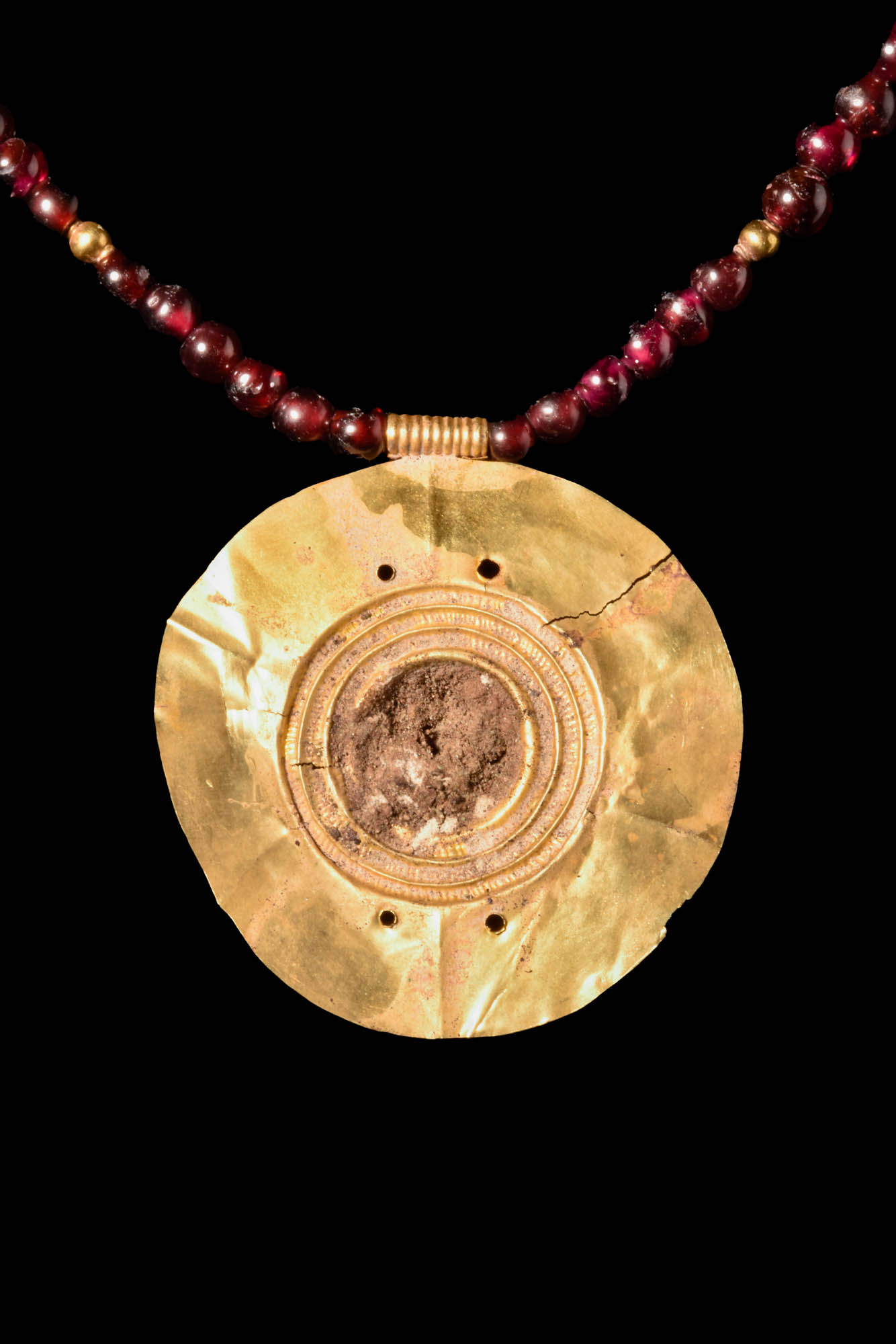 HELLENISTIC GOLD PENDANT AND NECKLACE - Image 4 of 4