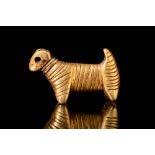 NEAR EASTERN GOLD TIGER AMULET