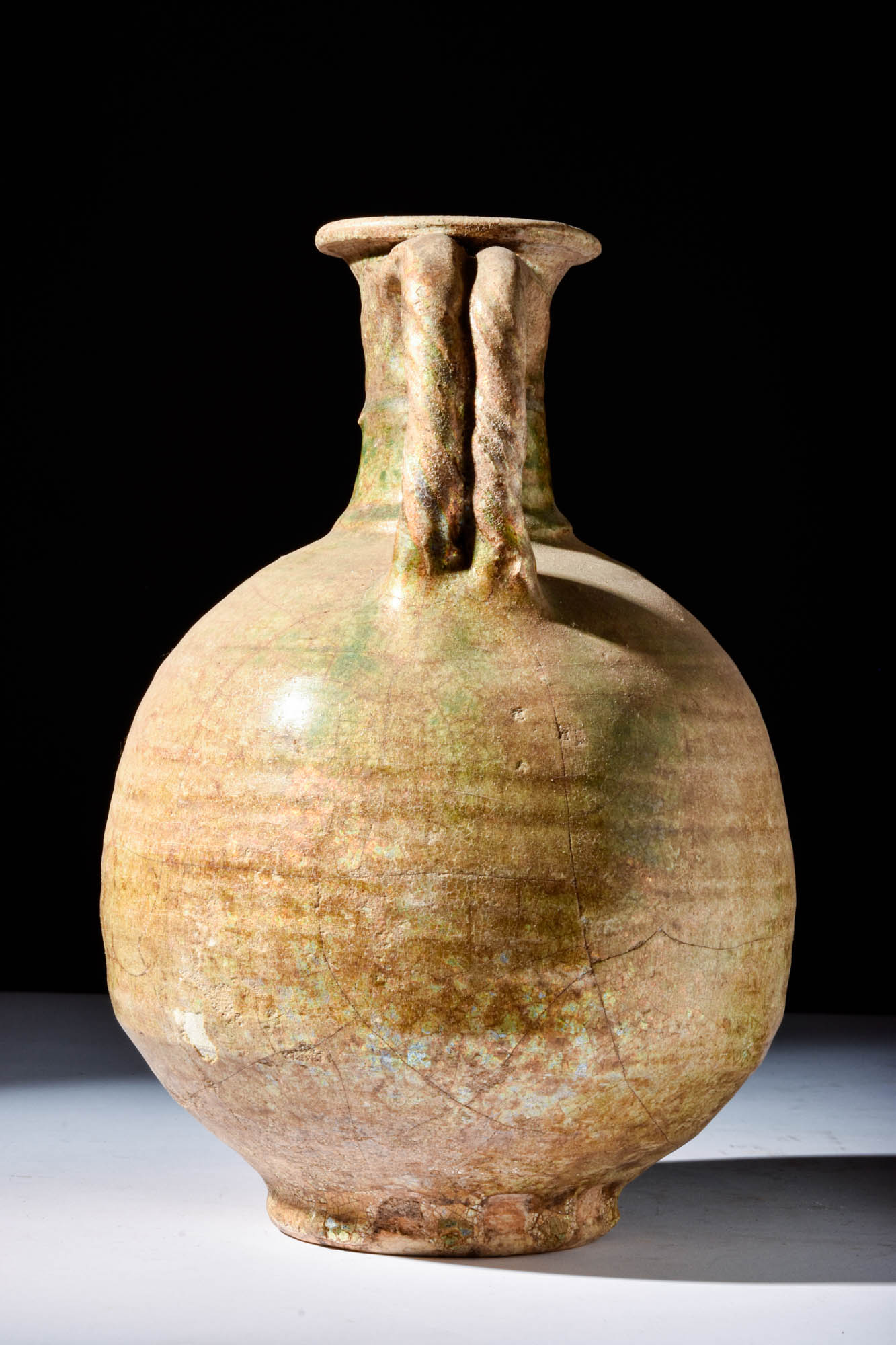 LATE ROMAN LEAD GLAZED BOTTLE - Image 4 of 5