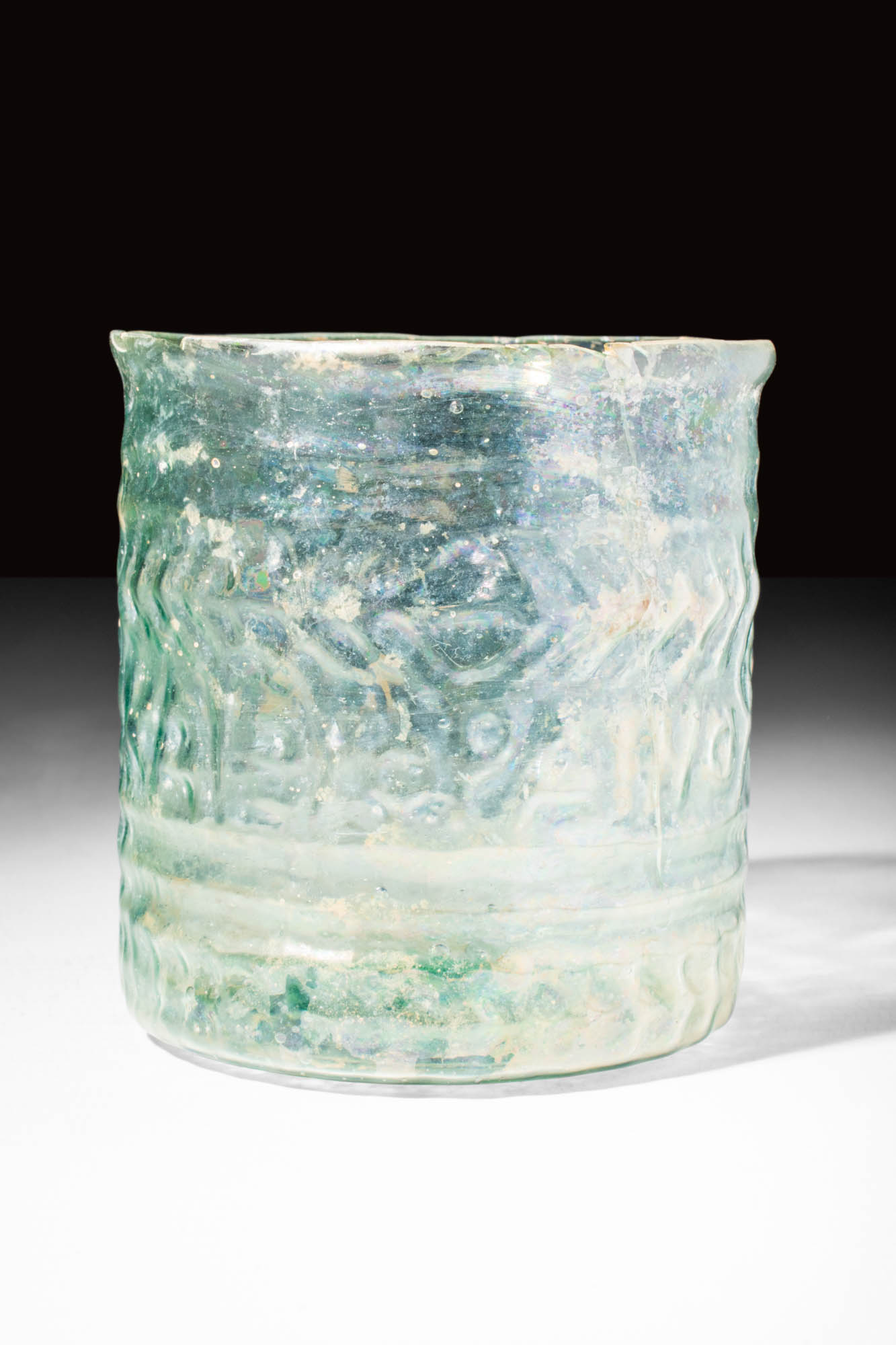 BYZANTINE GLASS CUP DECORATED WITH INSCRIPTION - Image 3 of 5
