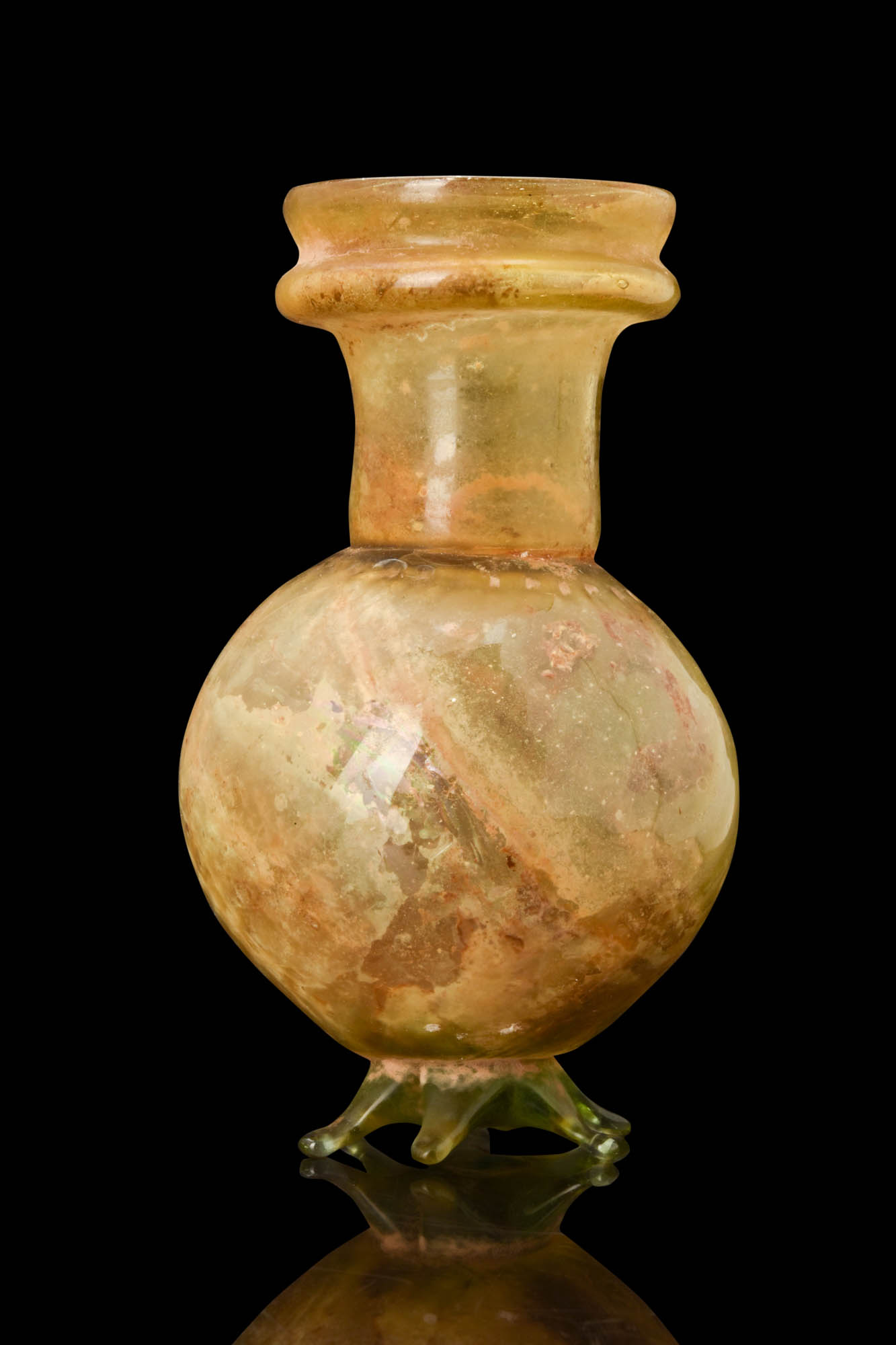 RARE ROMAN GLASS SPRINKLER FLASK - Image 3 of 7