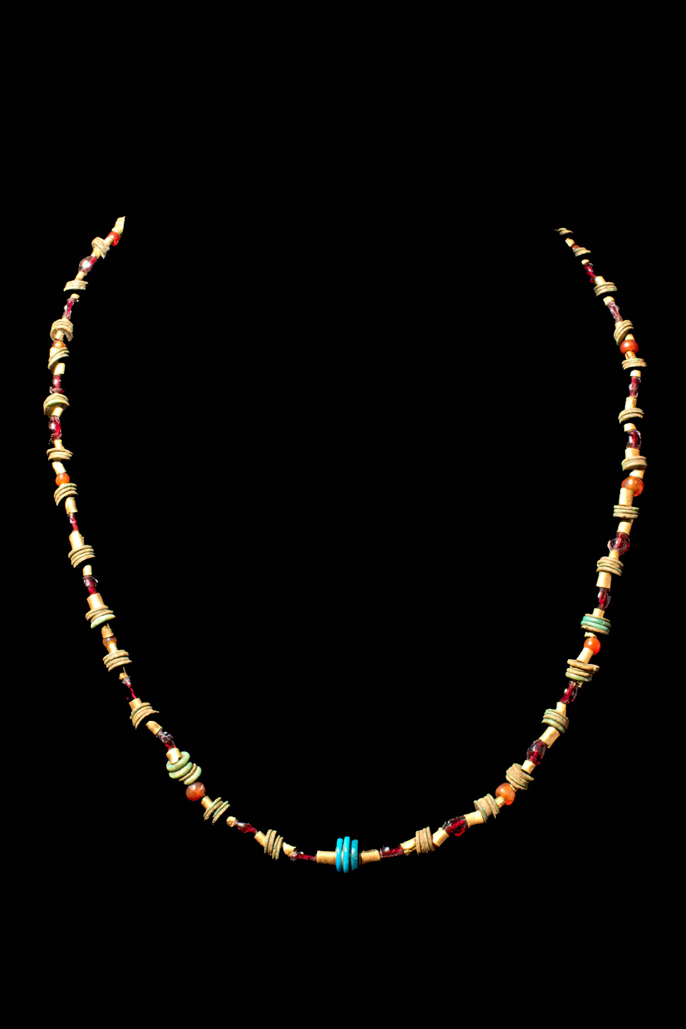 EGYPTIAN / PHOENICIAN STONE AND FAIENCE NECKLACE - Image 2 of 8