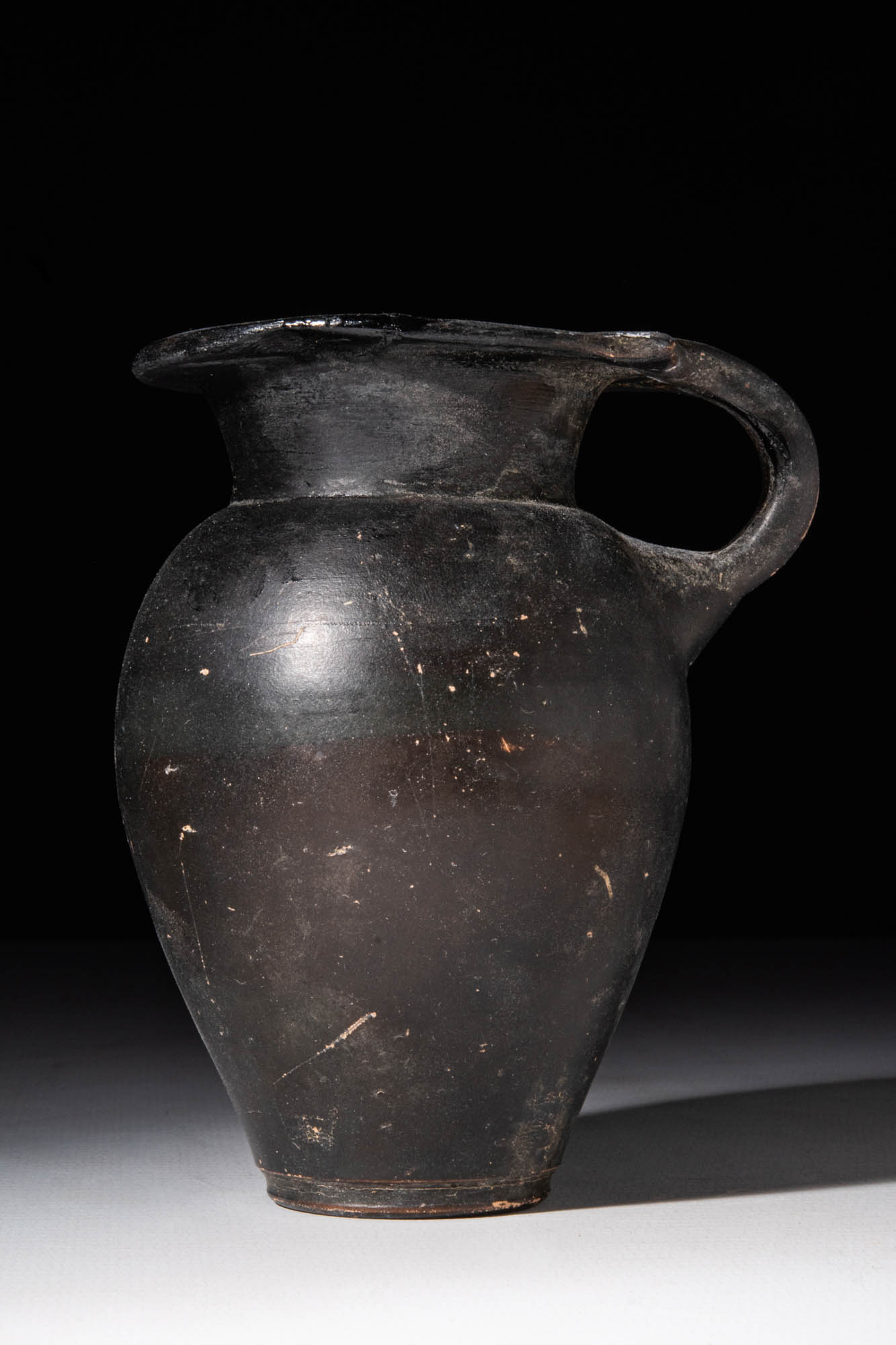 GREEK BLACK-GLAZE JUG WITH HANDLE - Image 2 of 5