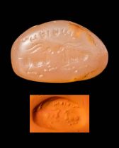 SASSANID CARNELIAN STAMP SEAL