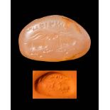 SASSANID CARNELIAN STAMP SEAL