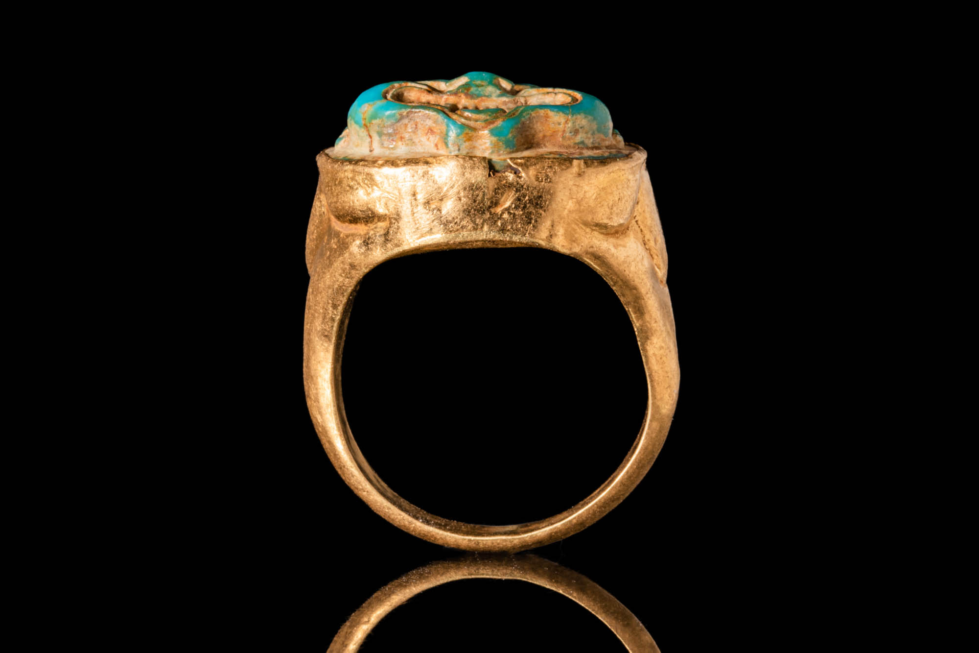 ROMAN GOLD RING WITH CAMEO OF A GORGON - Bild 5 aus 5