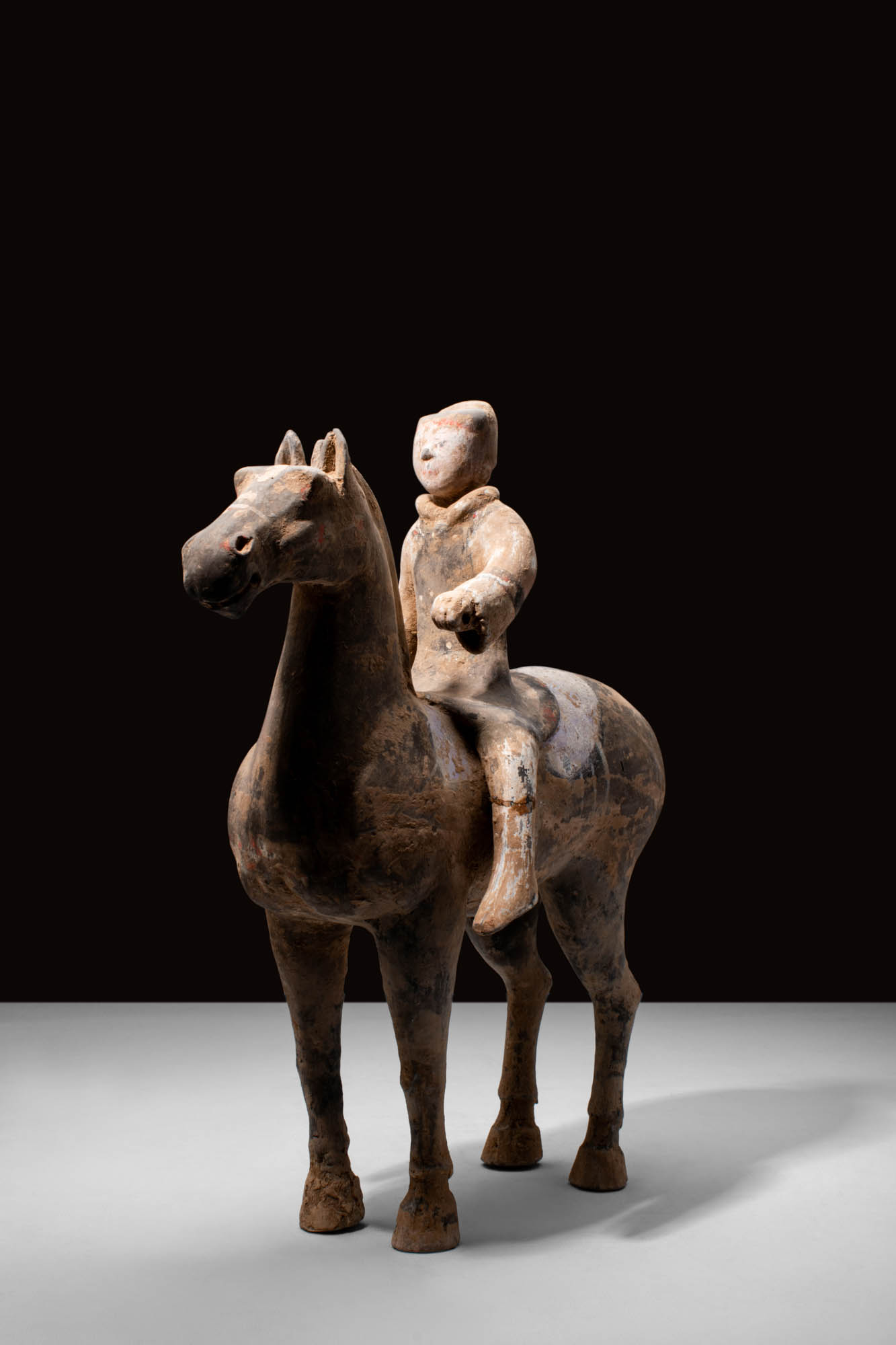 CHINESE HAN DYNASTY HORSE AND RIDER