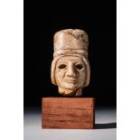 SUMERIAN HEAD OF STATUETTE HEADDRESS