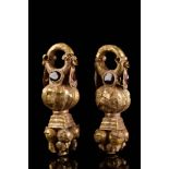 HELLENISTIC MATCHED PAIR OF GOLD EARRINGS