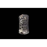 EGYPTIAN CYLINDER STAMP SEAL IN BLACK HARD STONE