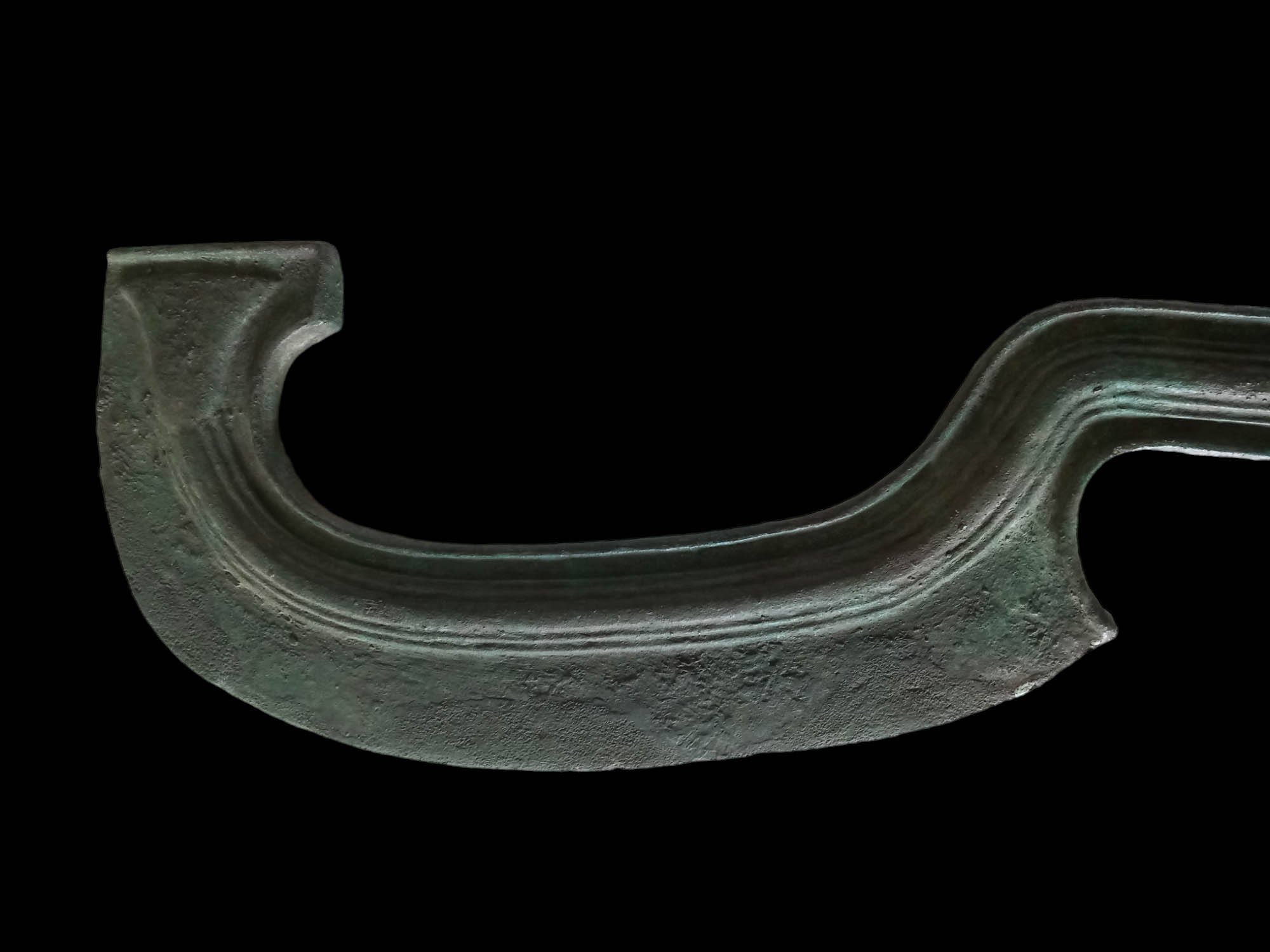 EGYPTIAN CEREMONIAL BRONZE KHOPESH SWORD WITH REPORT - Image 3 of 14