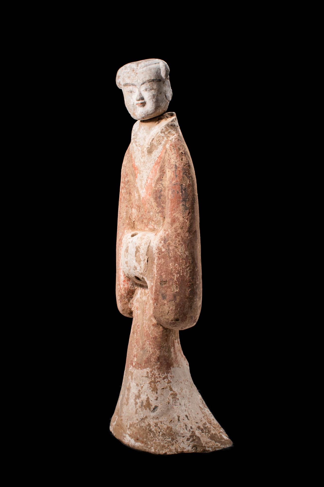 CHINESE HAN DYNASTY TERRACOTTA COURT LADY - Image 2 of 6