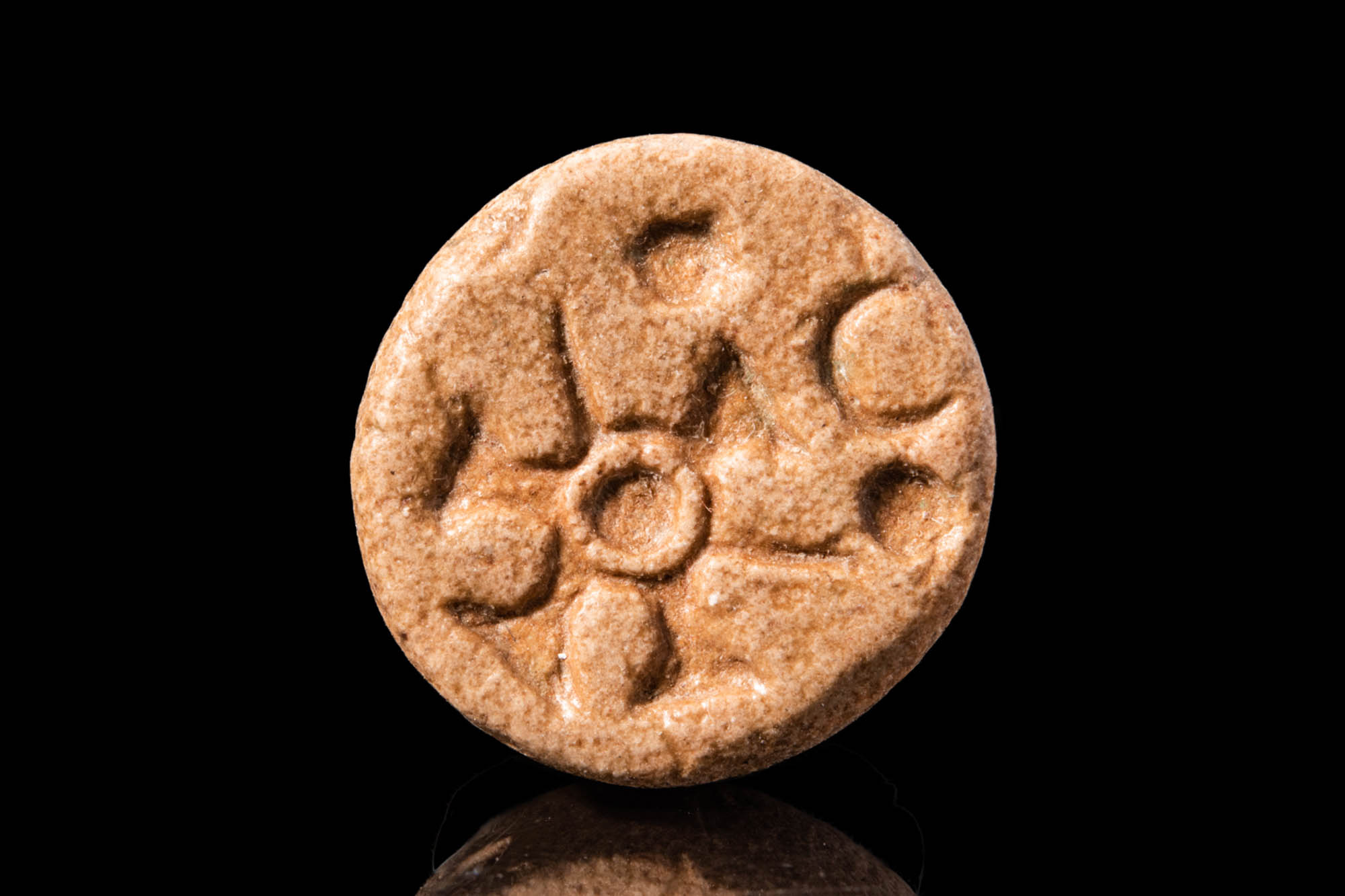NEO ASSYRIAN STAMP SEAL WITH HORNED ANIMALS AND ASTRAL ELEMENTS - Image 3 of 3