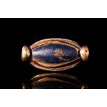 EGYPTIAN SILVER LAPIS LAZULI PENDANT