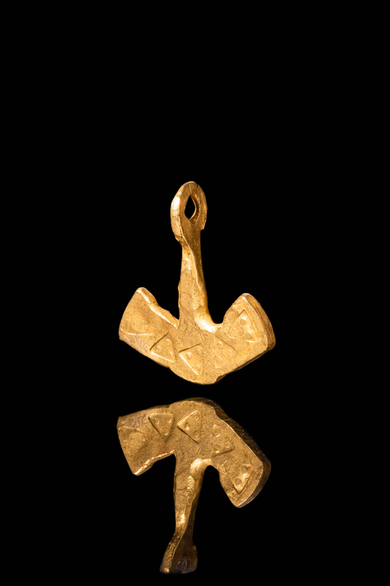 STUNNING VIKING GOLD MJOLNIR PENDANT - Image 2 of 3