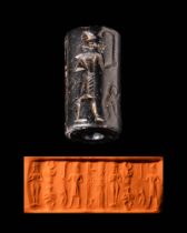 OLD BABYLONIAN HARDSTONE CYLINDER SEAL- ORIGINAL LAMBERT REPORT