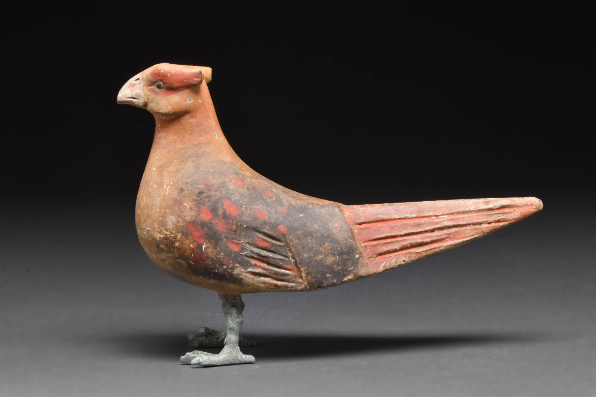 CHINESE HAN DYNASTY TERRACOTTA BIRD - TL TESTED - Image 2 of 6