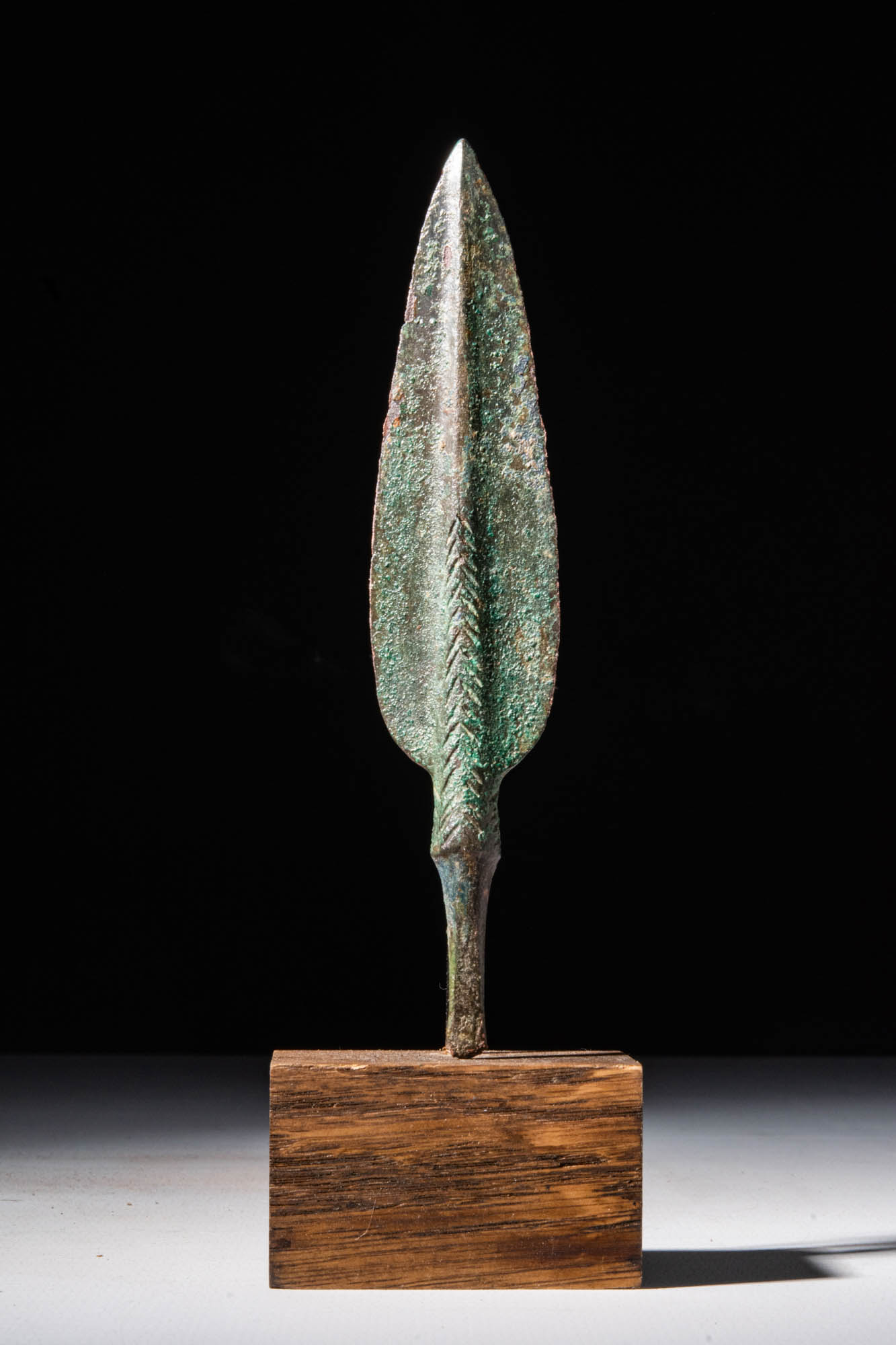 ANCIENT BRONZE SPEARHEAD - Image 2 of 2