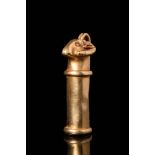 EGYPTIAN GOLD RAM HEAD PENDANT