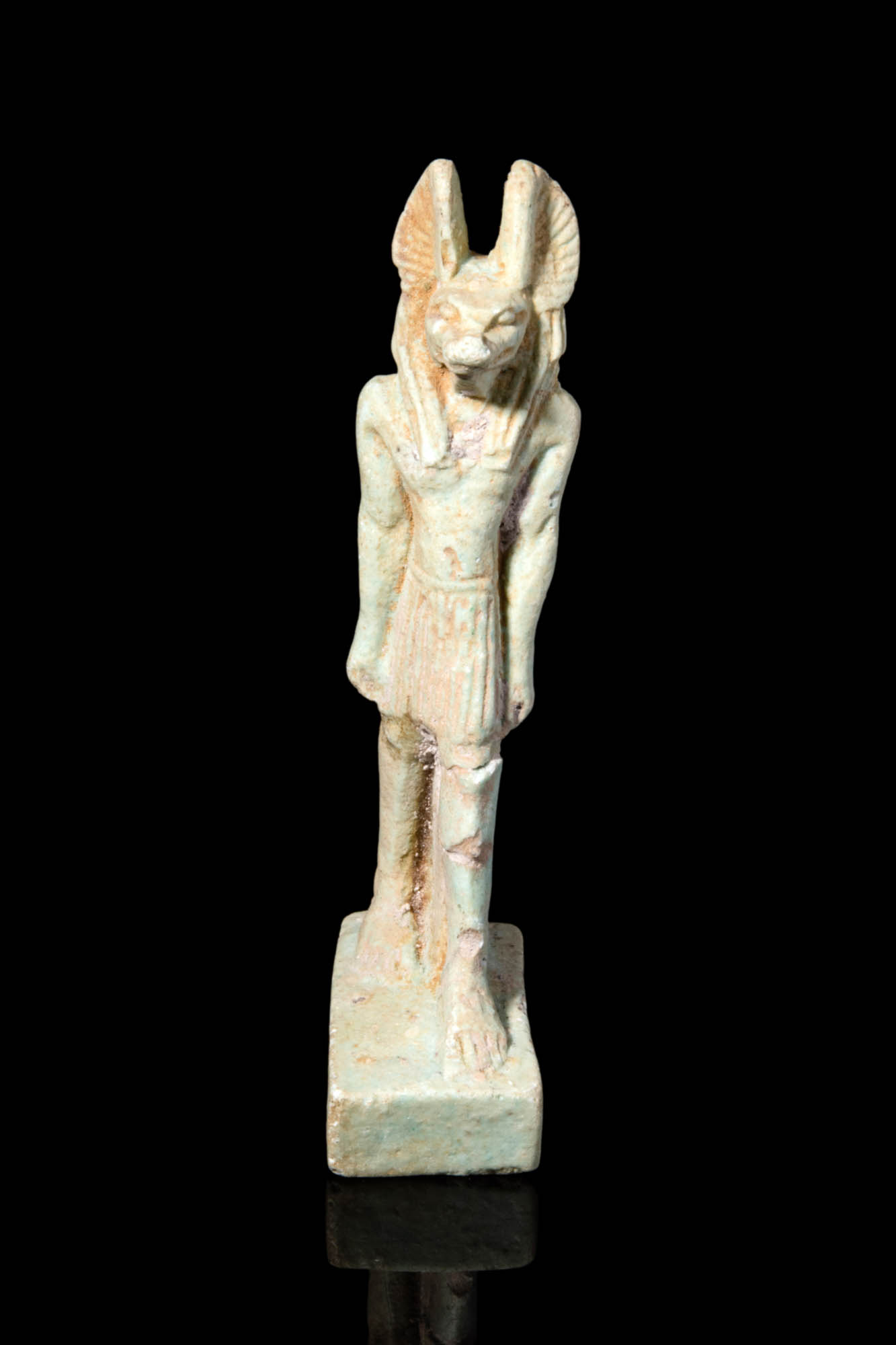 EGYPTIAN LATE PERIOD ANUBIS STATUETTE