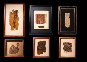 ROMAN PERIOD COPTIC FABRICS AND PAPYRUS