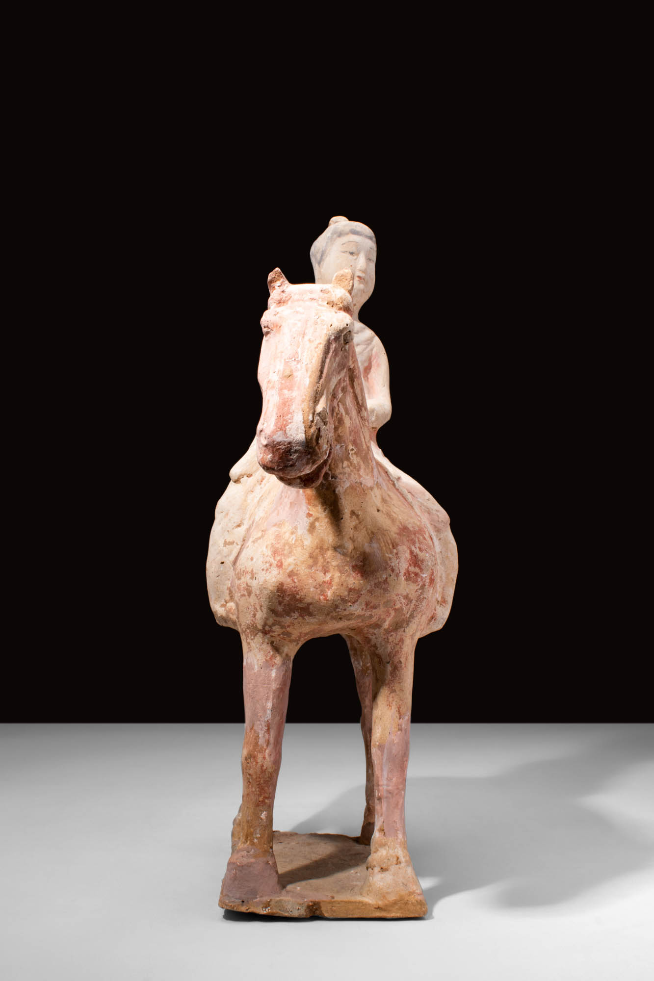 CHINESE TANG DYNASTY HORSE AND FEMALE RIDER - Image 3 of 7
