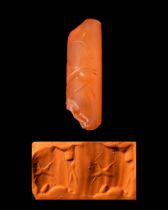 ACHAEMENID CARNELIAN CYLINDER SEAL- ORIGINAL LAMBERT REPORT