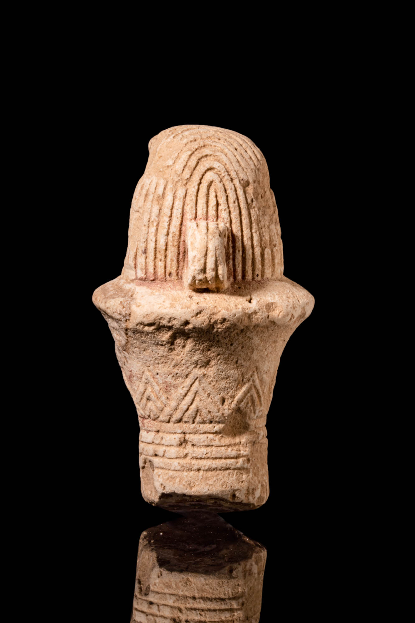 EGYPTIAN COLUMN-SHAPED STOPPER WITH HORUS HEAD - Image 5 of 5