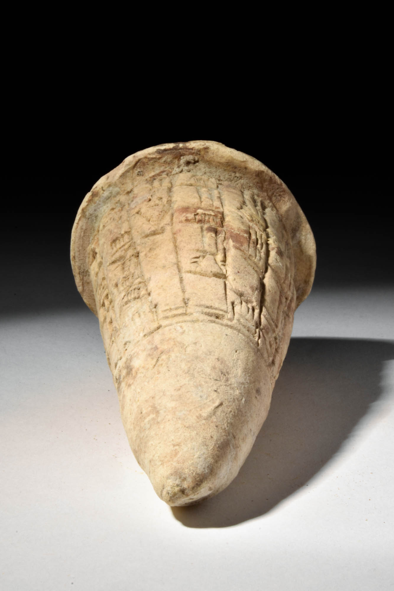 WESTERN ASIATIC TERRACOTTA FOUNDATION CONE - Image 3 of 4