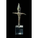 PHOENICIAN STATUETTE CRUCIFORM SHAPED DEPICTING A GODDESS