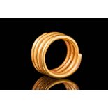 CYPRIOT GOLD SPIRAL-SHAPED FINGER RING