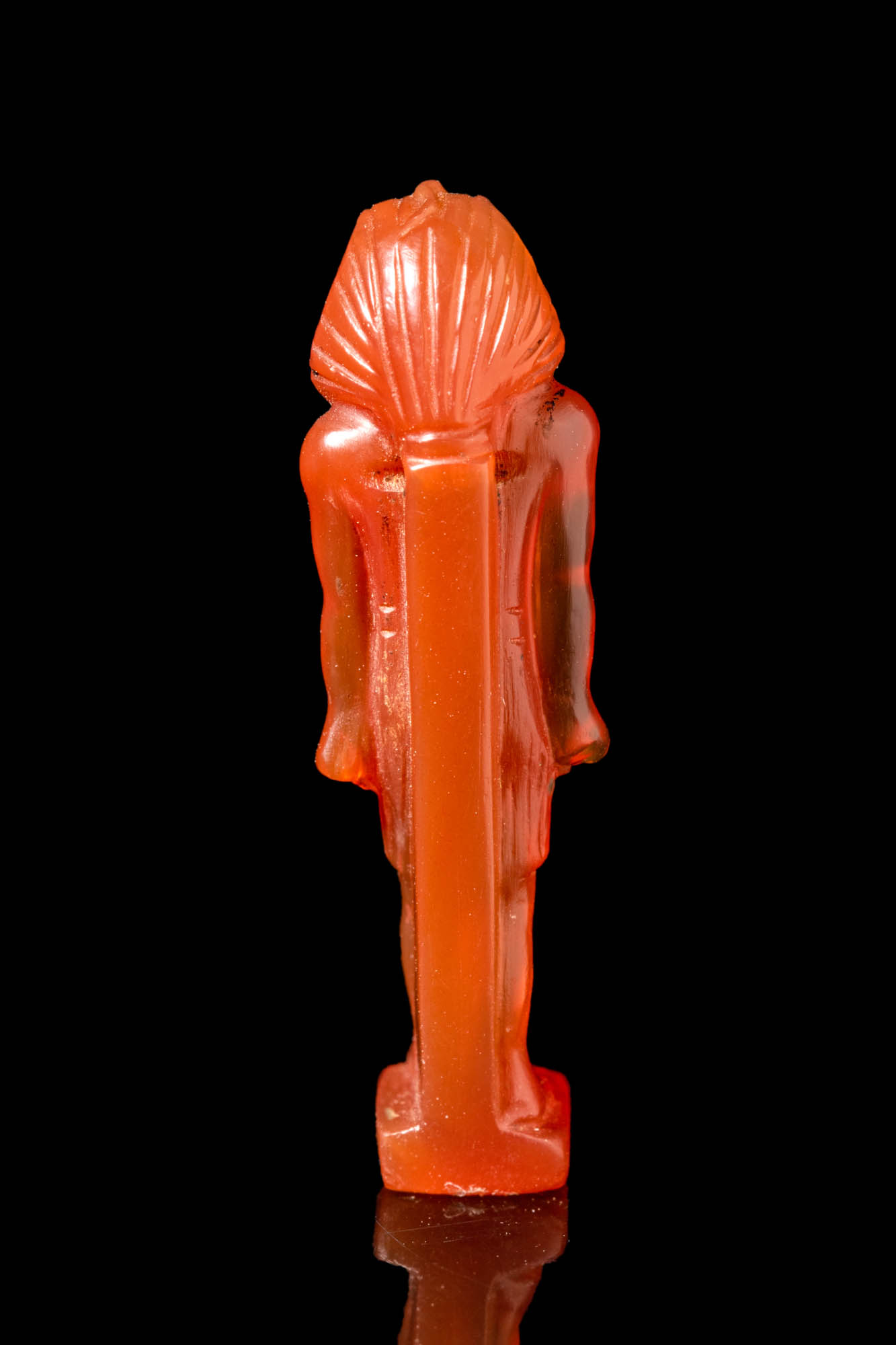 EGYPTIAN CARNELIAN AMULET OF STANDING PHARAOH - Image 4 of 5