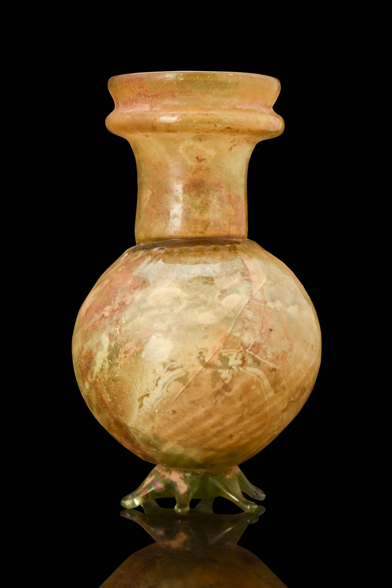 RARE ROMAN GLASS SPRINKLER FLASK