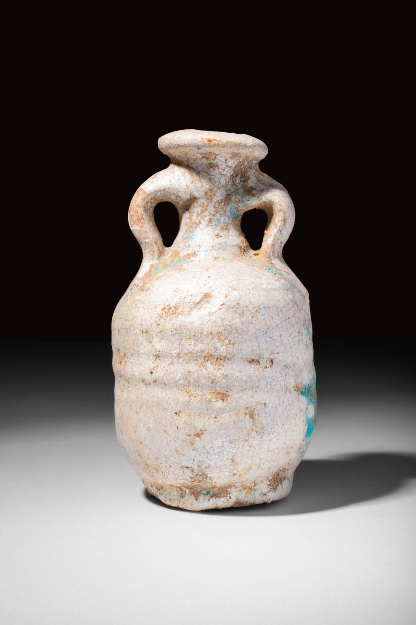 EGYPTIAN GLAZED AMPHORISKOS