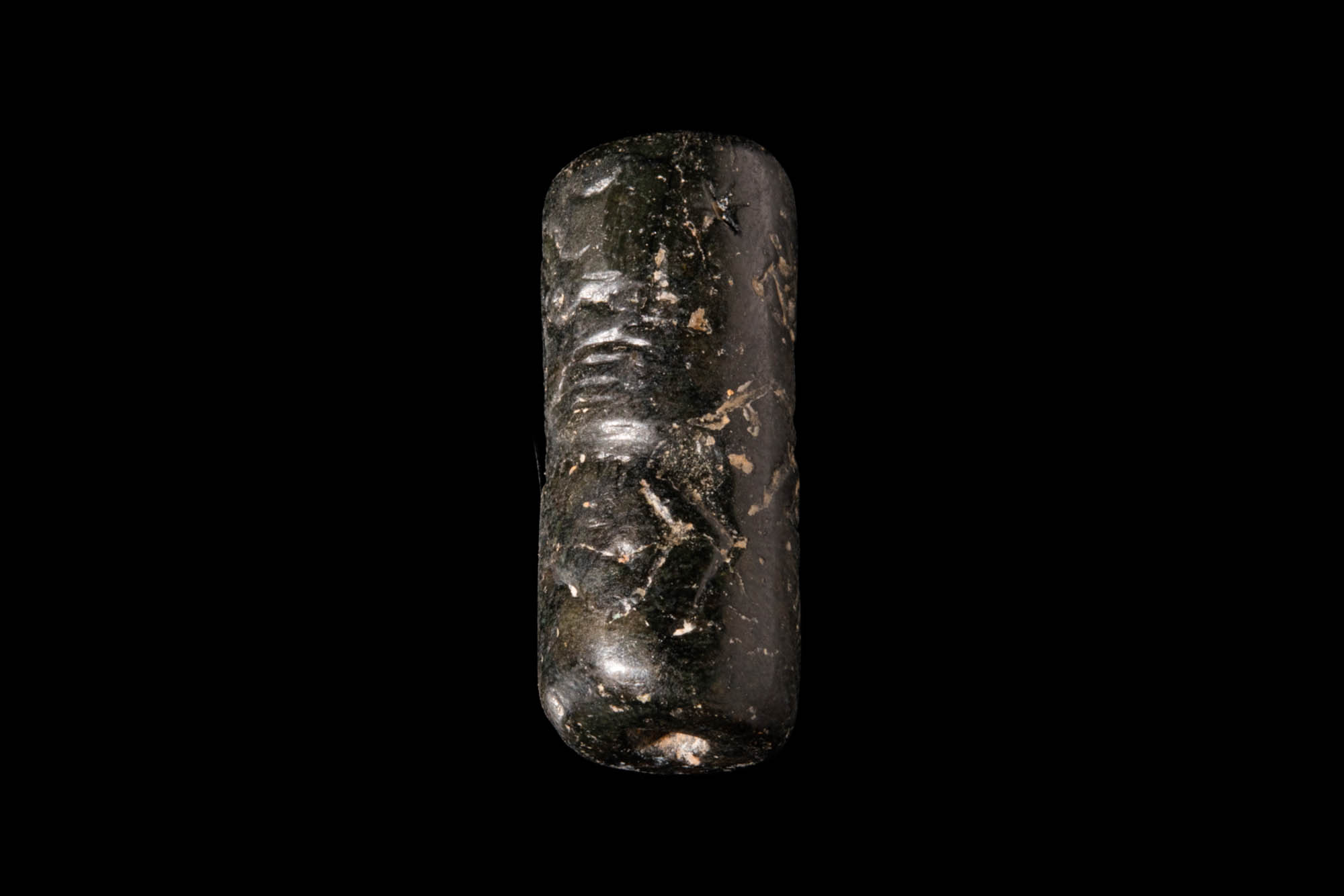 SUMERIAN BLACK STONE CYLINDER SEAL- ORIGINAL LAMBERT REPORT - Image 4 of 5