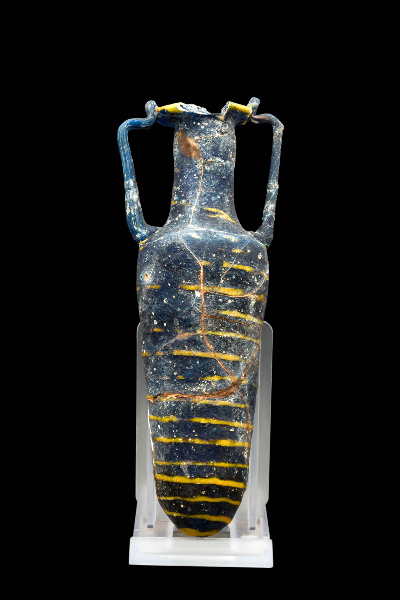 GREEK CORE-FORMED GLASS AMPHORISKOS - Image 2 of 5