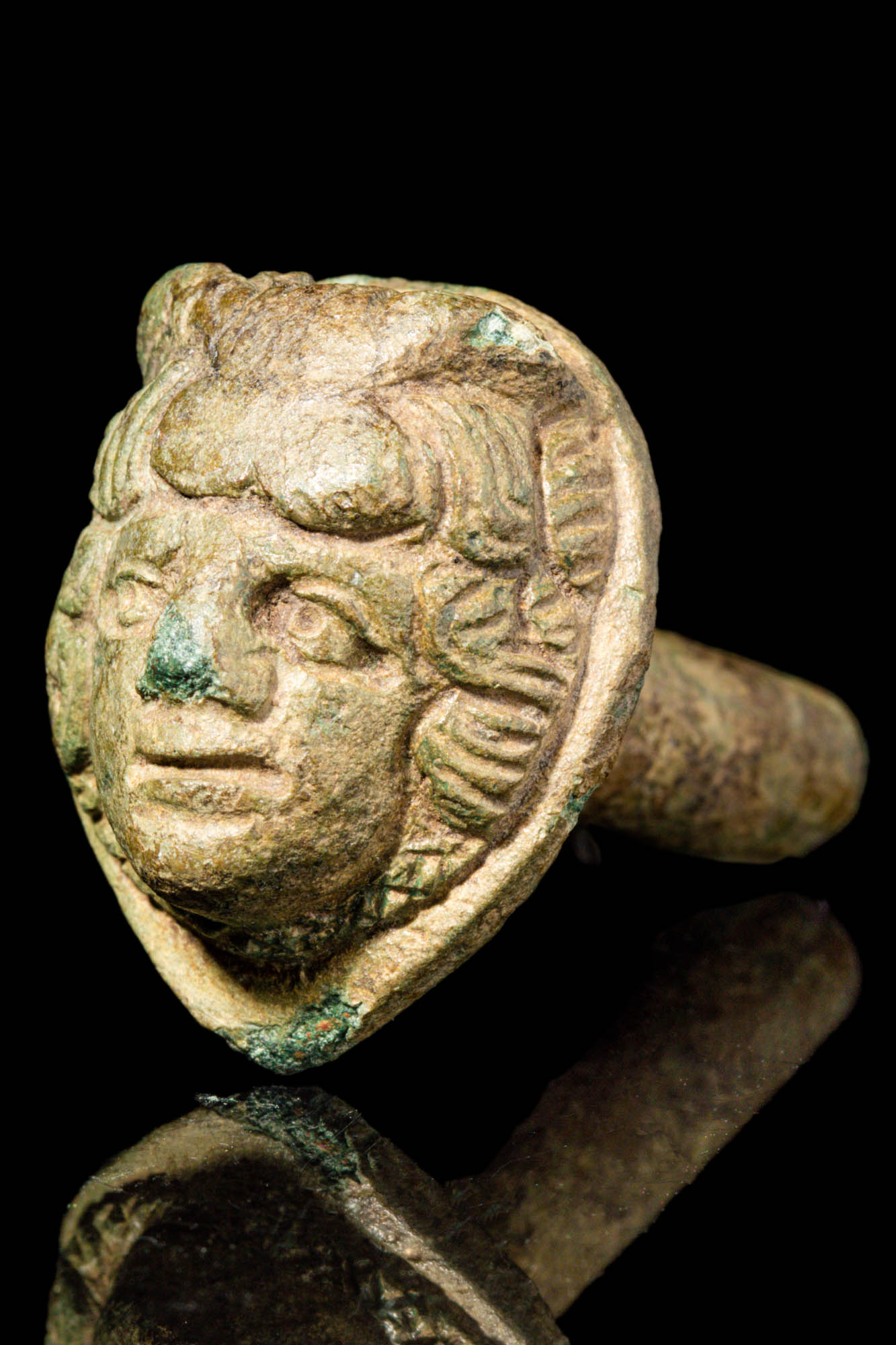 ROMAN BRONZE MEDUSA MASK APPLIQUE - Image 2 of 3