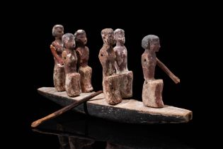 EGYPTIAN WOODEN SHIP MODEL