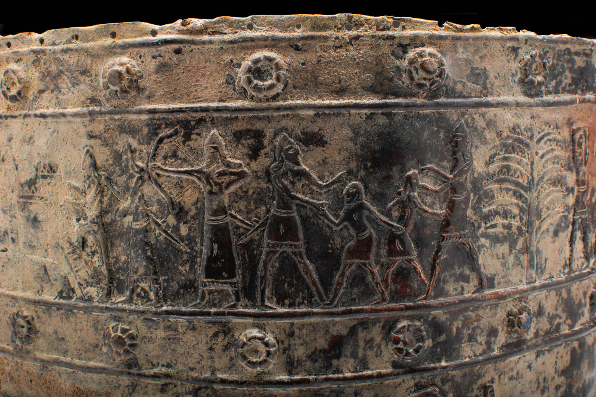 URARTIAN DECORATED BRONZE BELT DEPICTING CHARIOTS - Image 7 of 7