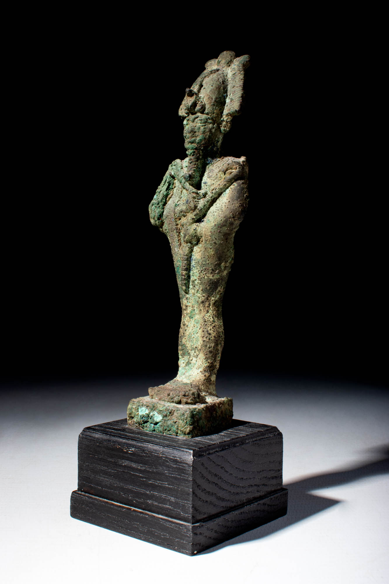 EGYPTIAN BRONZE STATUETTE OF OSIRIS - Image 2 of 4