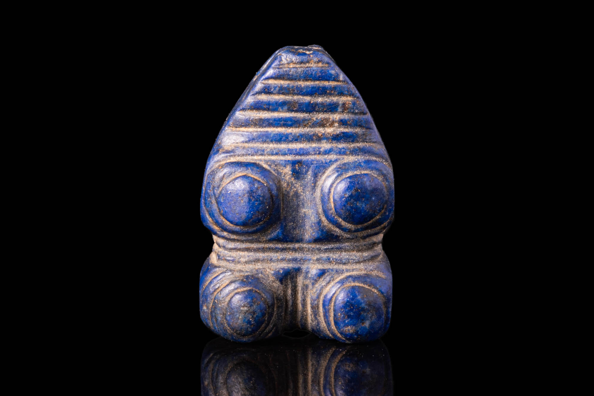 NEAR EASTERN LAPIS LAZULI BULL AMULET