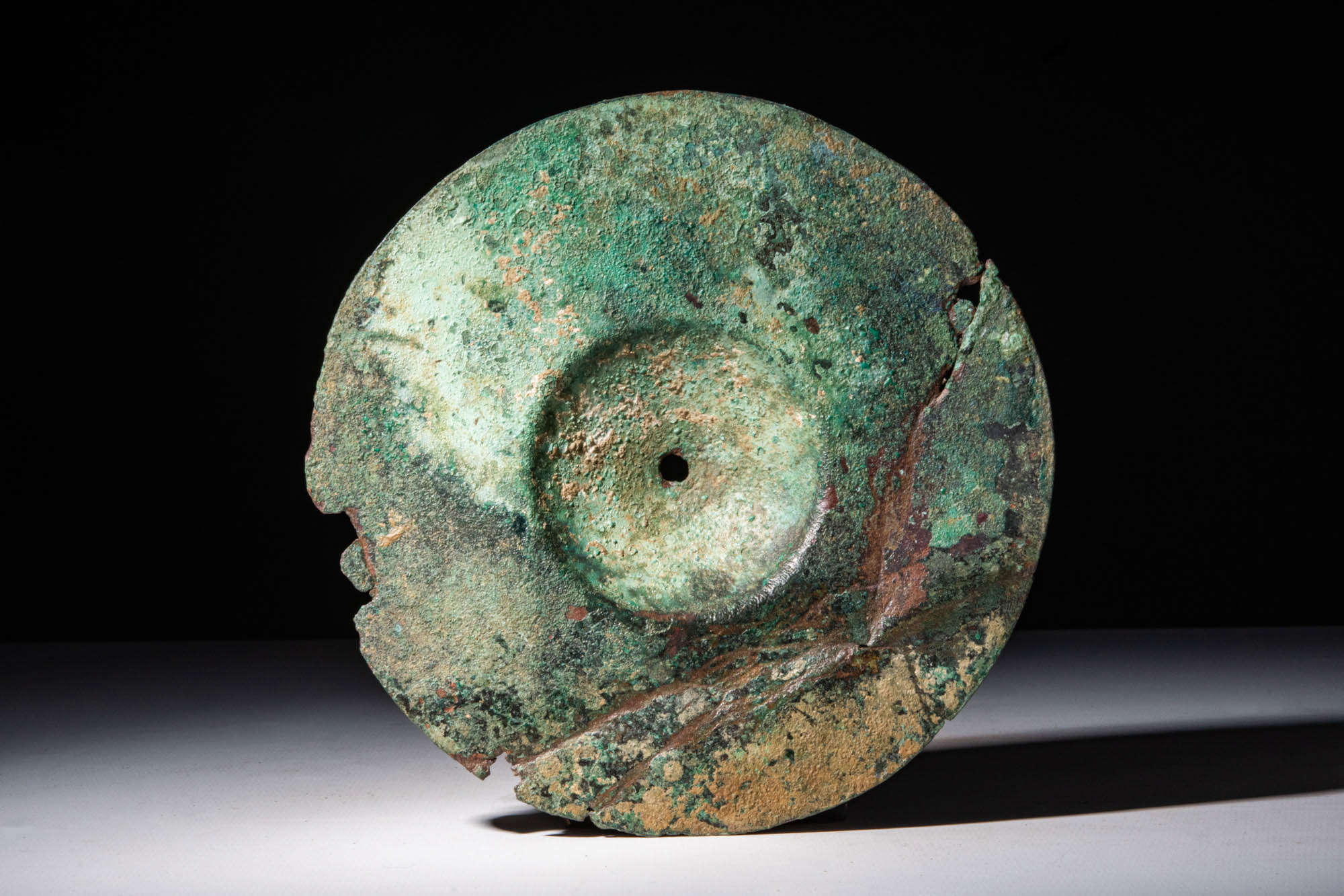 WESTERN ASIATIC BRONZE UMBO SHIELD - Image 3 of 3