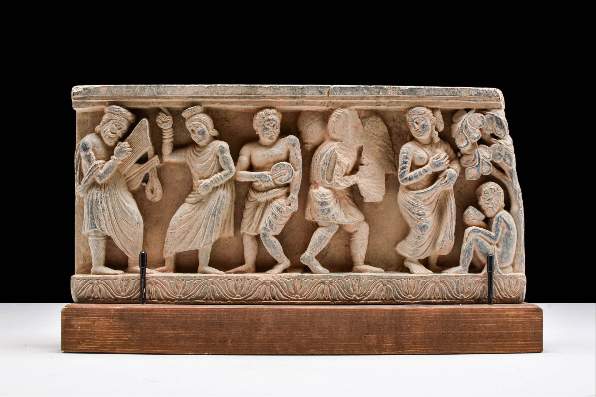 GANDHARAN SCHIST FRIEZE WITH DIONYSIAC SCENE