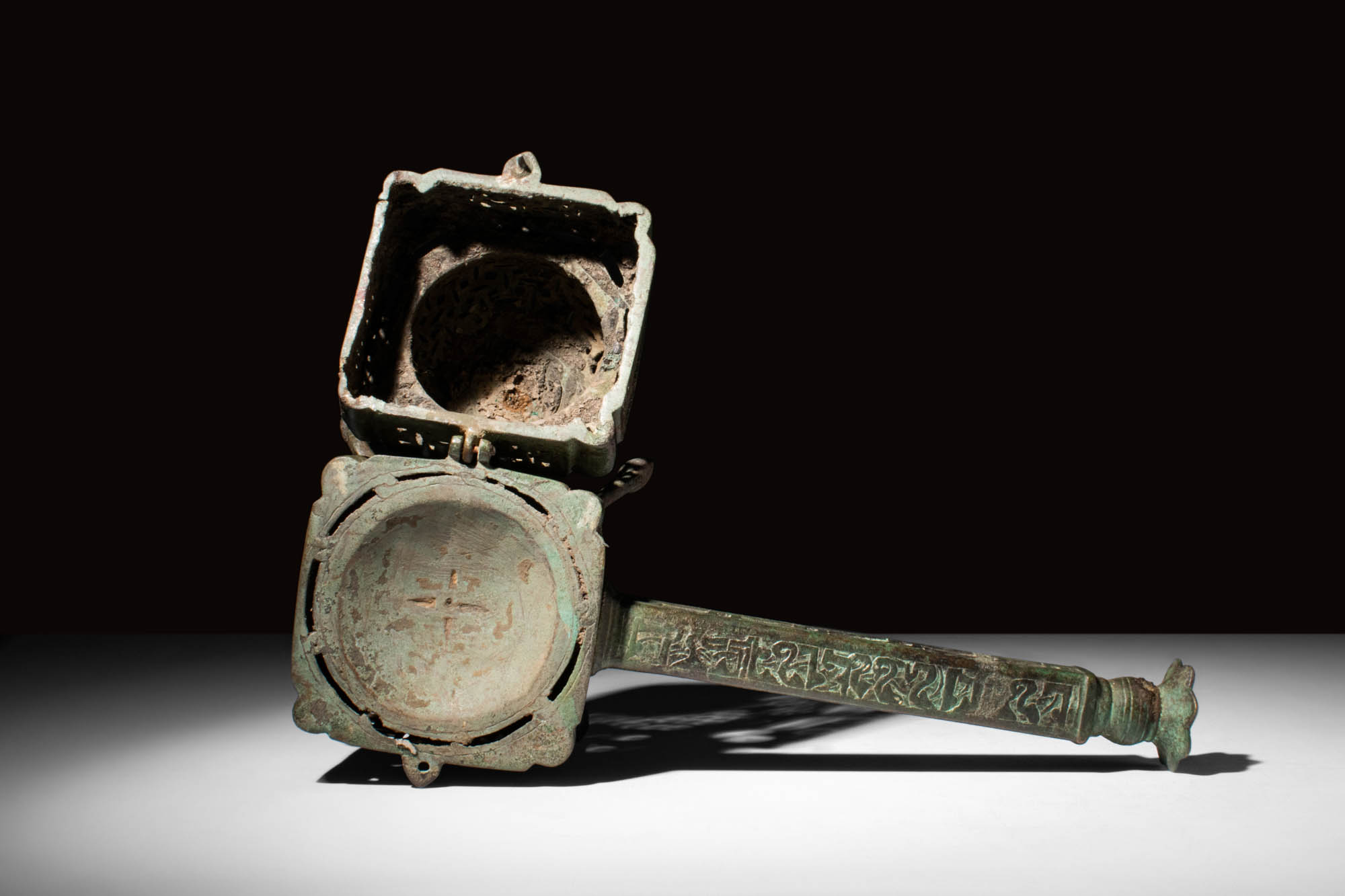 MEDIEVAL SELJUK BRONZE INCENSE BURNER - Image 7 of 8