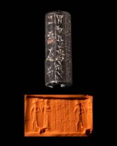 OLD BABYLONIAN HARDSTONE CYLINDER SEAL- ORIGINAL LAMBERT REPORT